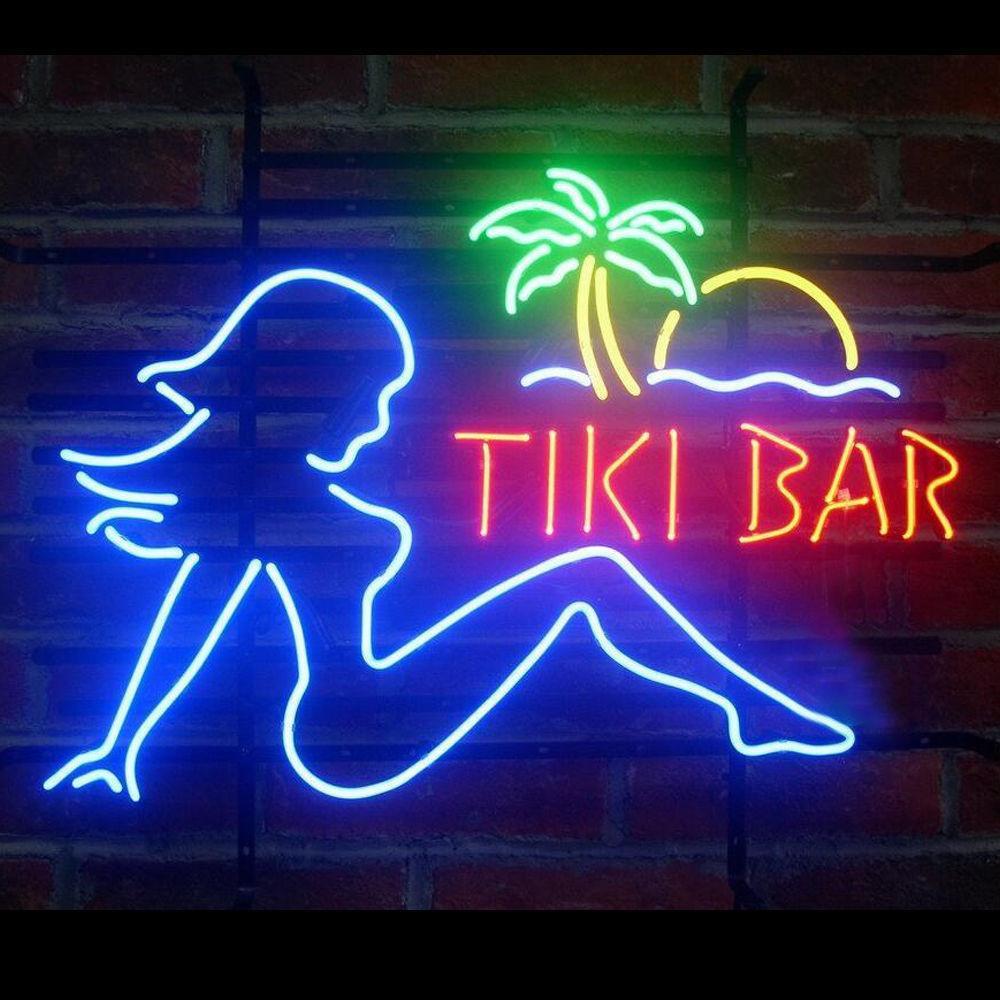 Tiki Bar Nude Lady Neon Sign